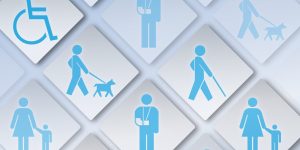 banner_sense_barreres Il·lustració sobre accessibilitat, discapacitat i mobilitat reduïda